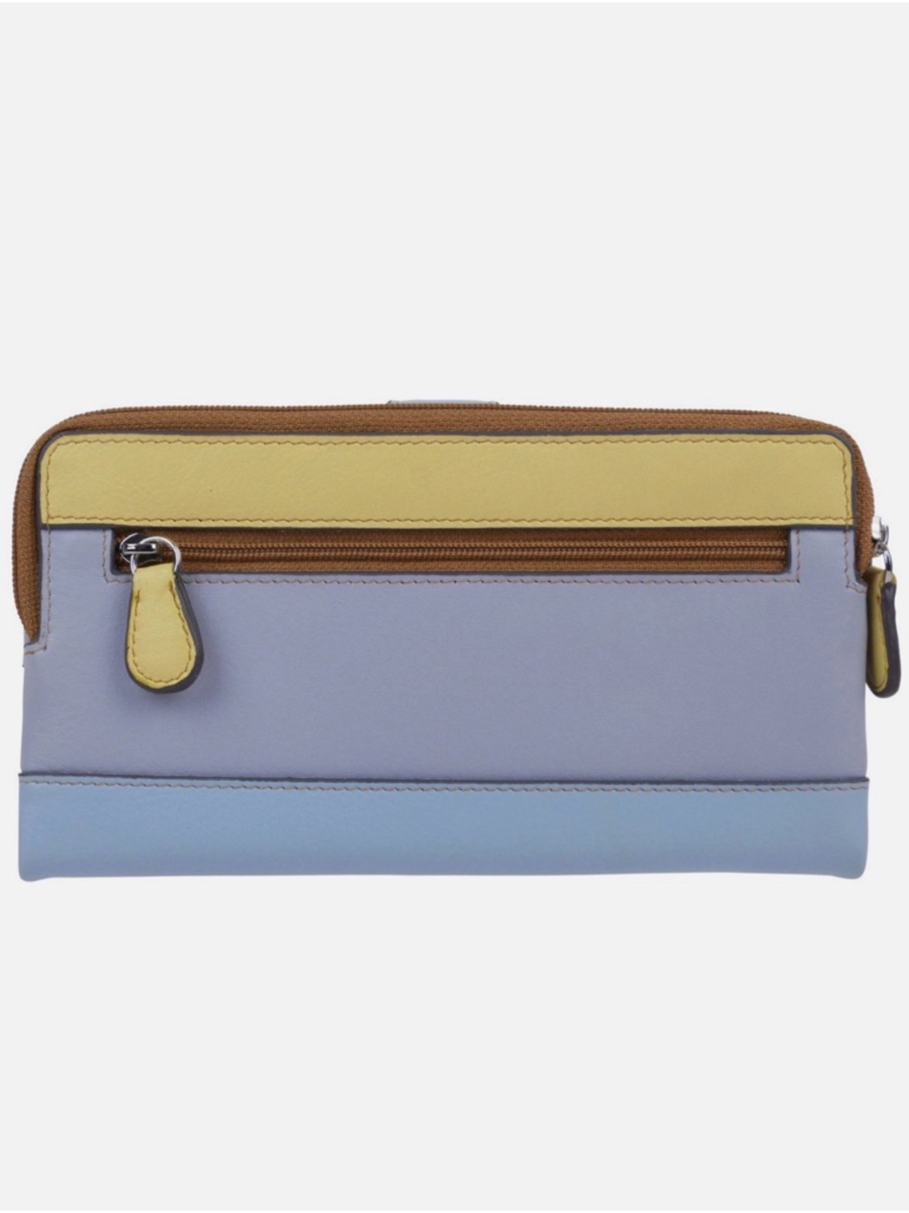 Ili New York Leather Serenity Color Block Bi fold Wallet